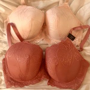 38C Baby Pink/Mauve Bra Set